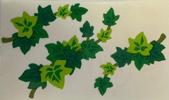 GREEN IVY Stickers(3pc) Mrs.Grossman’s…Garden…Plant…Climbing Branch…Card Making…