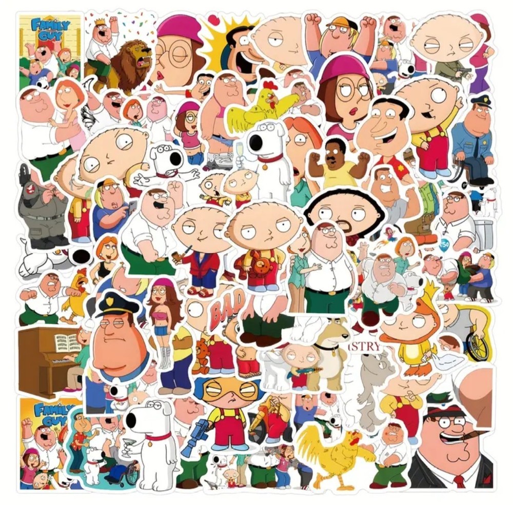 20 FAMILY GUY RANDOM ASSORTED 2″ STICKERS LABELS ANIME PARTY FAVOR GIFT