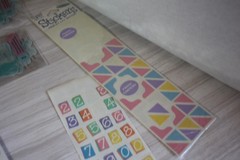 Frances Meyers provo craft & JoLees Stickers new baby lot animals die cut pastel