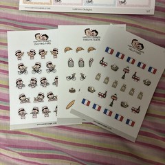 Hubman and Chubgirl | Bonjour Paris Travel Sticker Planner Bundle