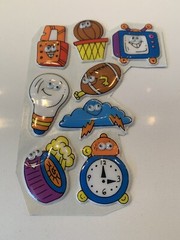 Vintage Russ Super Stick Ons Puffy Googly Eyes Stickers, Very Rare