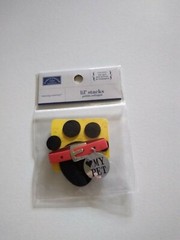 Crafts Karen Foster Lil’ Stacks 3D Stickers My Pet Paw Print Collar Tag Dog Cat
