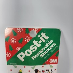 3X VINTAGE Christmas Disney Babies Post it Removable Stickers 3M