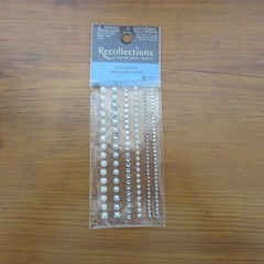 Recollections Pearl & Rhinestone Bling Stickers Scrapbook Card Making 20 Strips!