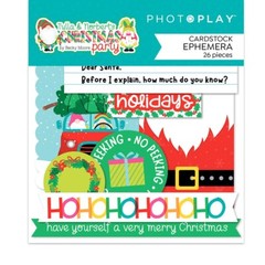 PhotoPlay Tulla & Norbert’s CHRISTMAS PARTY Cardstock Ephemera Die Cuts 26 pcs