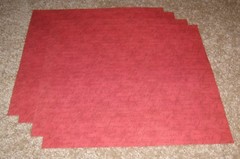 Daisy D’s Vintage Single Sided Scrapbook Paper(4)…. Script Garnet