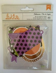 American Crafts Halloween Bits Die Cut Cardstock Shapes 40 Count