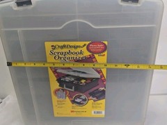 Scrapbook Organizer & Accessories (Stickers, Scissors, Magazine)