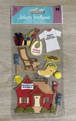 Jolees 3D GrandparentsGrandma and Grandpa Scrapbook Sticker House Embellishment