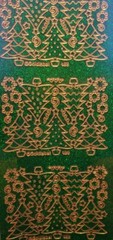 Peel Off Stickers Glitter Stars Flowers Christmas Gold Silver Red Purple Green