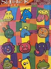 New Vintage Animal Stickers Colorful Bright Forget Me Not American Greetings