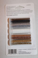 EK Tools Metallic Glitter in 5 Color Pack – Gold Silver Black White Bronze NEW