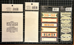 Recollections HALLOWEEN Stickers WHITE HAUNTED LABELS CUTE GHOSTSMUMMIES BORDERS