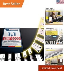 Flexible Removable Note Labels for 88-Key Pianos – Ideal for All Skill Levels