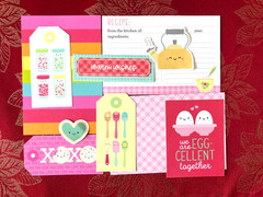 #K14 -DOODLEBUG BAKE ME HAPPY MADE WITH LOVE DOODLEBUG SCRAPBOOK CARD KIT 9pcs