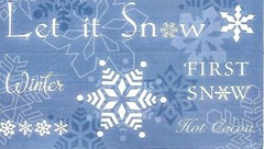 Snow White Winter stickers 4×11″ 27 each scrapbooking, card making
