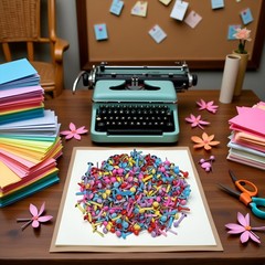 200 PCS Multicolor Mini Metal Round Brads Paper Fasteners Scrapbooking DIY