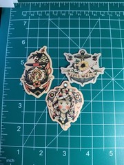 3 Retro Sailor Tattoo 2″ Stickers Navigation Ship Women Anchor Motorcycle Biker