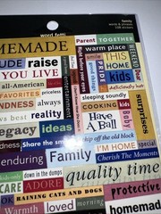 Making Memories Family Word Fetti Stickers 114 Stickers NIP