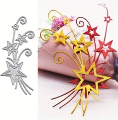 DIY Album Decor Star Ribbon – Art Deco Cutting Dies for Crafting 5.6×12.7cm