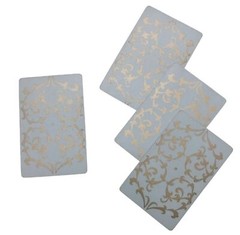 White Gold Pattern Design Cards Vintage Arrco Junk Journal Scrapbook Collage