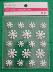 10 Recollections Christmas Snowflakes Bling Sticker Packs