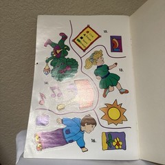 Barney Sticker Fun 1993 Golden UNUSED , Vintage Sticker Book**read