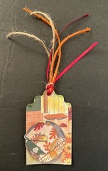 #2704 Fall Scarecrow Handmade Ephemera Embellishment Set Tags Clusters Corners