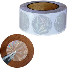 1 Inch Transparent Seal Stickers. 1000 Pcs Holographic Clear Sealing Stickers fo