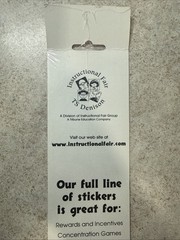VTG y2k Instructional Fair Apples 1” Sticker Sheet 60ct Unused TS Denison As Is