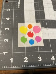 Vintage Sandylion Stickers Multi Color Balloons New, Open