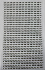 CraftbuddyUS 750pc x 3mm SILVER (30 stripes) Stick On Round Rhinestone Gems,DIY