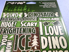 Reminisce Din-O-Rama Dinosaur Cardstock Stickers 12″ Scrapbooking 2 Sheets