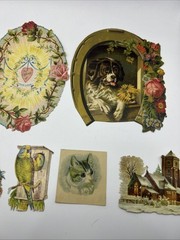 Antique Lot Of 10 Victorian Scrap Paper Ephemera For Collecting Or Scrapbooking