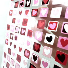 Sticko Valentine Mini Stamps Heart Stickers Scrapbooking Journals Planners Cards