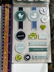 American Craft Project Life Becky Higgins 3 Pg 54 Stickers Baby Boy Scrapbooking