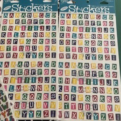 Vintage Sticker Lot- Francis Meyer Provo Craft Letters Alphabets Words Numbers