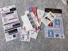 Dance/Cheerleading Scrapbook Lot, Stickers, Transfers, Jolee’s