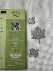 Poppy Stamp Cut Dies Bundle With 8 Fall Autumn Leaves Themed