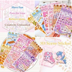 DIY 3D Sticker Scene for Girls Make Your Own Mini Room Arts & Crafts Supplies
