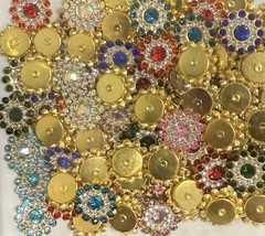 120 Pieces Vibrant Crystal Glass Rhinestones Scrapbook Journal Card #5118