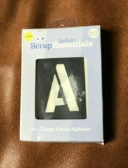 NIP VINTAGE RETIRED JOANN FABRICS SCRAP ESSENTIALS A-Z RUB ON ALPHABET LETTERS
