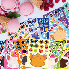 36 Cat Face Sticker Sheets for Kids – Make Your Own Stickers for Parties