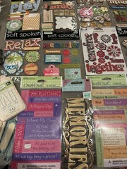 NEW Mixed Lot of 25 Stickers And Scrapbook Materials