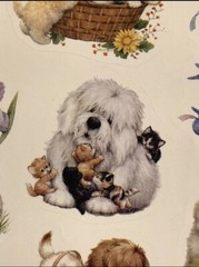 Ruth Morehead Dog Cat Stickers by Current ~ 4 Large Sheets Scrapbooking Crafts