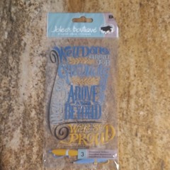 Jolee’s Boutique Graduation Dimensional Stickers Words & Phrases Blue Gold Gray