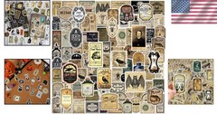 324 Pcs Potion Labels, Vintage Gothic Aesthetic Dark Aesthetic Apothecary Win…