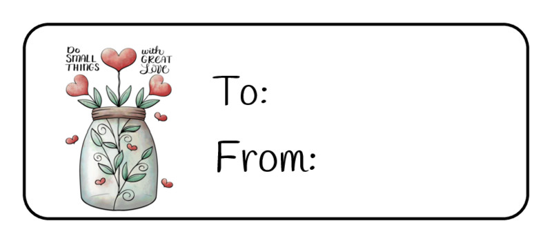 TO FROM GIFT TAGS HEARTS STICKERS ENVELOPE SEALS LABELS FAVORS (30)