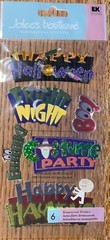 Jolees Spooky Signs Fright Night Costume Party Happy Haunting Halloween Boo Eeek