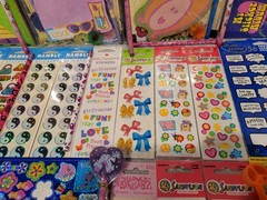 Vintage Y2K Sandylion Girls Peace Groovy Sticker Sheet Stationary Pencil Lot